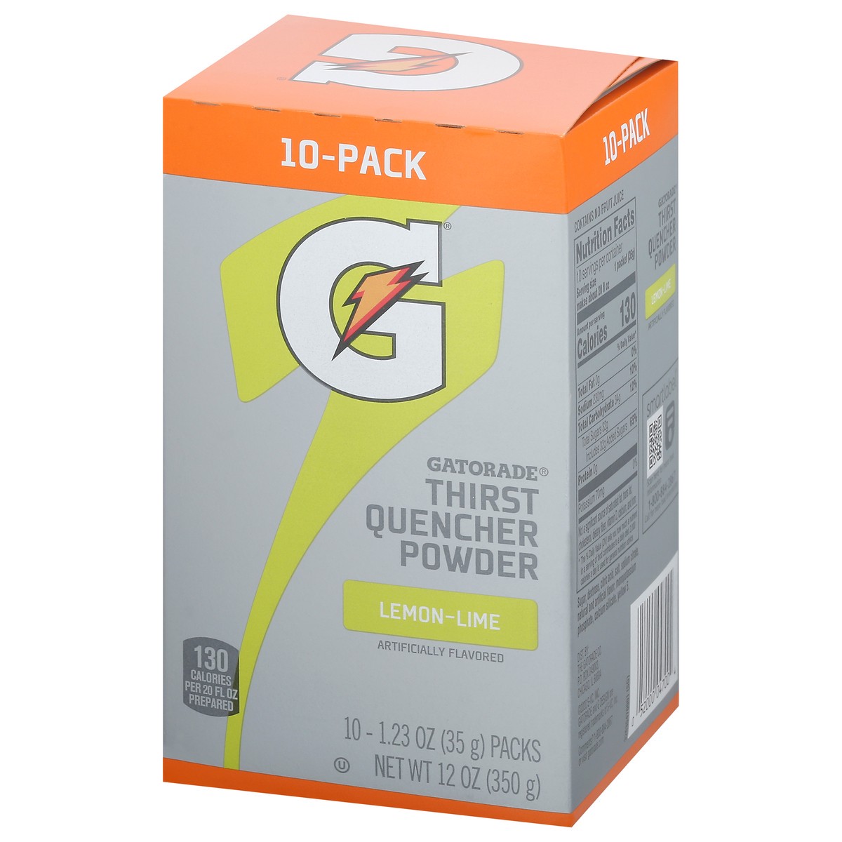 slide 8 of 10, Gatorade Thirst Quencher Powder Lemon-Lime Artificially Flavored - 10 ct, 10 ct