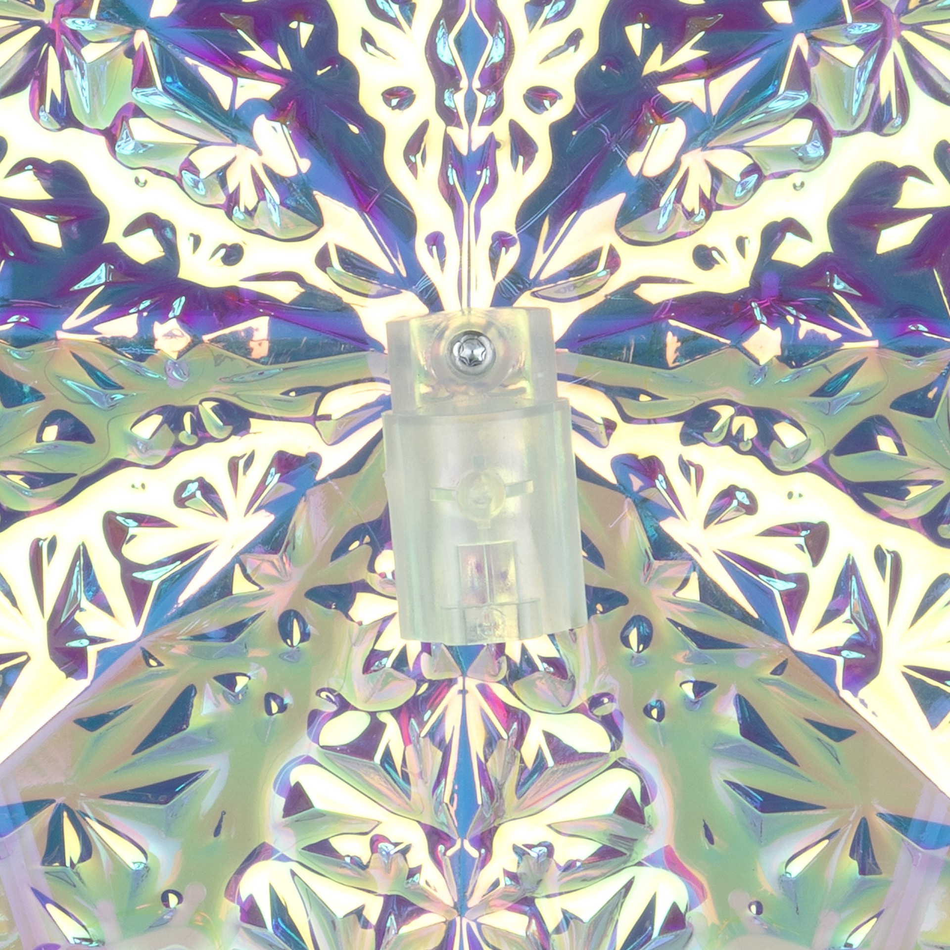 slide 2 of 3, 22.5" Led Lighted Iridescent Tree Topper By Ashland, 12.2 in x 22.6 in