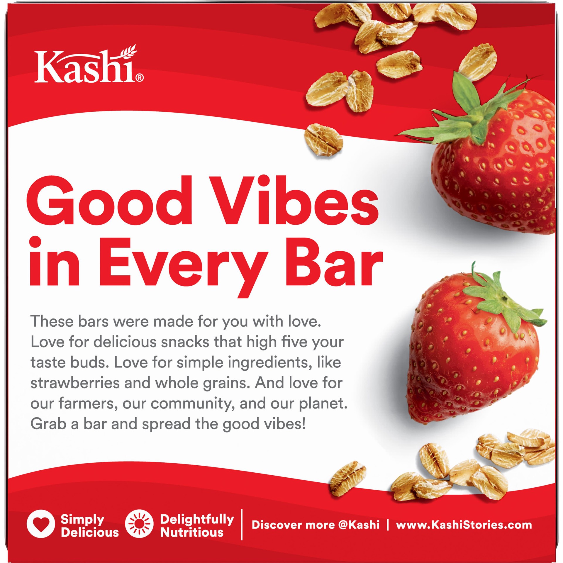 slide 2 of 5, Kashi Soft Baked Breakfast Bars, Ripe Strawberry, 7.2 oz, 6 Count, 7.2 oz