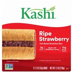 Kashi Soft Baked Breakfast Bars, Ripe Strawberry, 7.2 oz, 6 Count