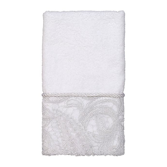 slide 1 of 1, Avanti Grace Fingertip Towel - White, 1 ct