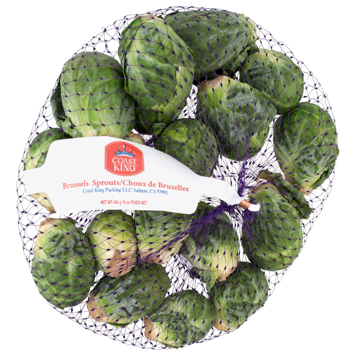 slide 4 of 4, Coast King Brussels Sprouts 16 oz, per lb