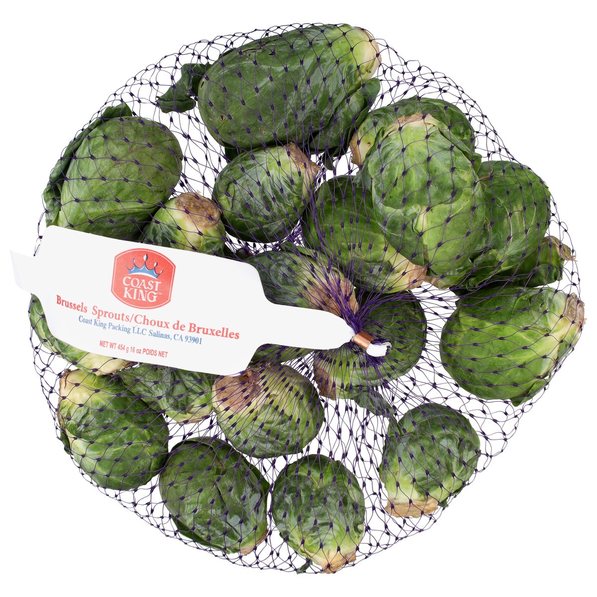 slide 1 of 4, Coast King Brussels Sprouts 16 oz, per lb
