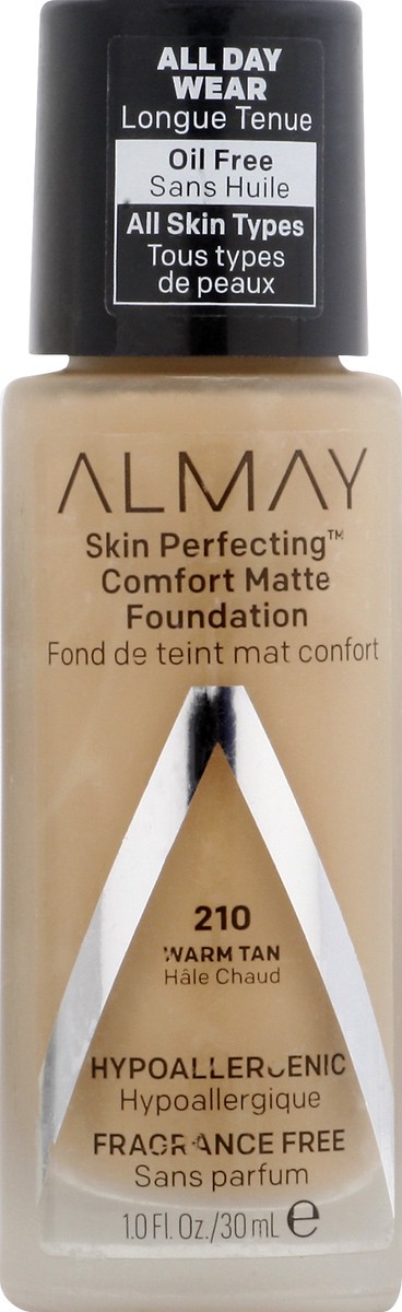 slide 9 of 9, Almay Skin Perfecting Foundation Comfort Matte Warm Tan - 1 Fl. Oz., 1 fl oz