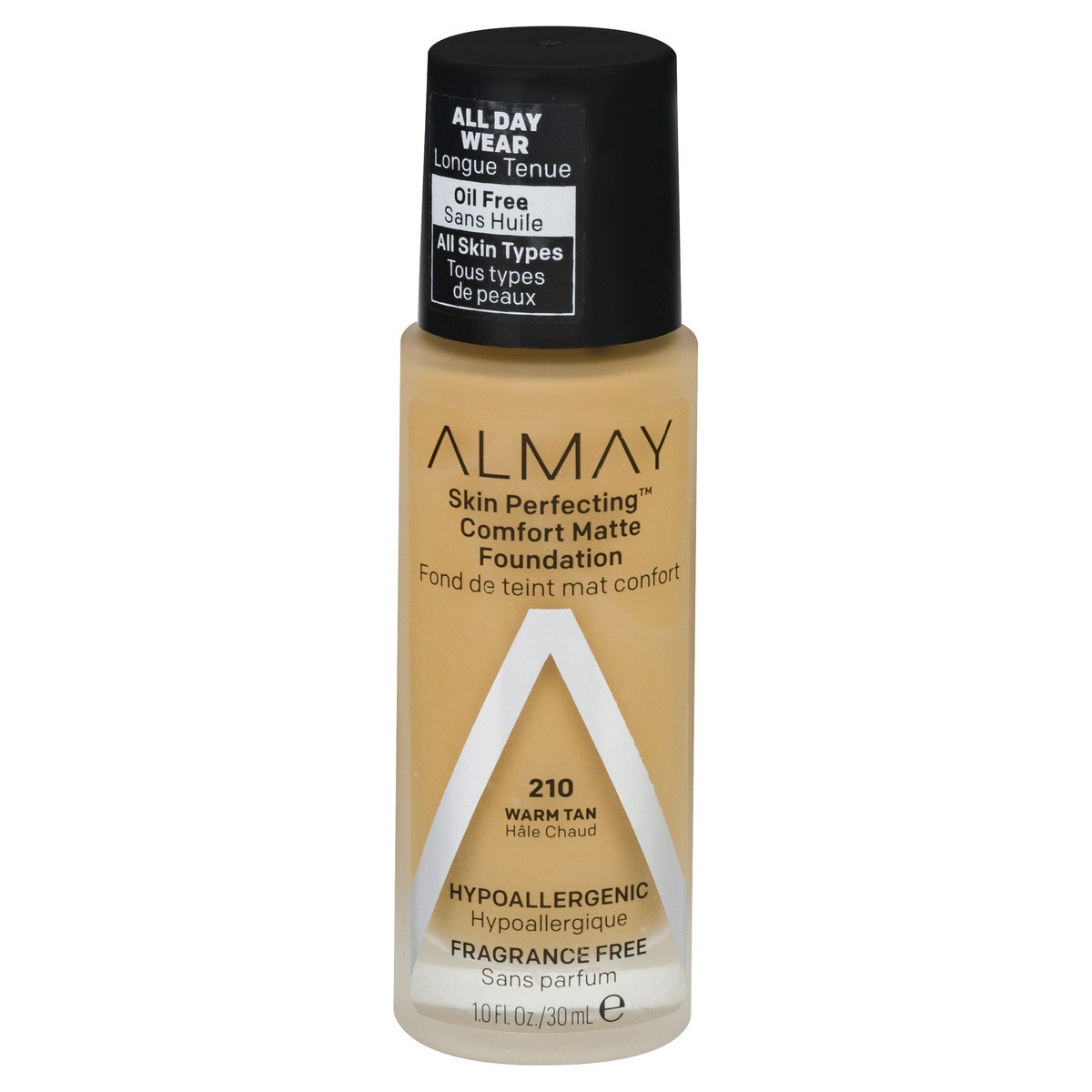 slide 1 of 9, Almay Skin Perfecting Foundation Comfort Matte Warm Tan - 1 Fl. Oz., 1 fl oz