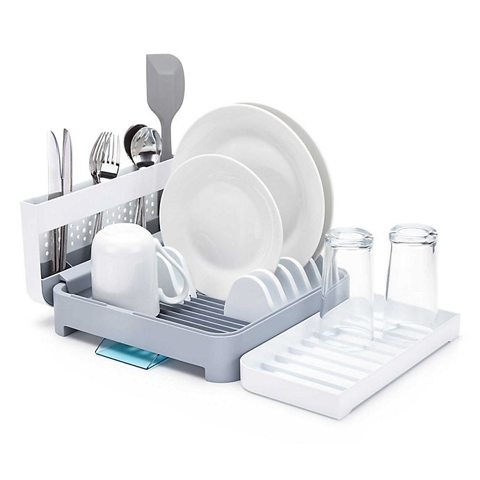 slide 1 of 8, Minky Homecare Dish Rack - White, 1 ct