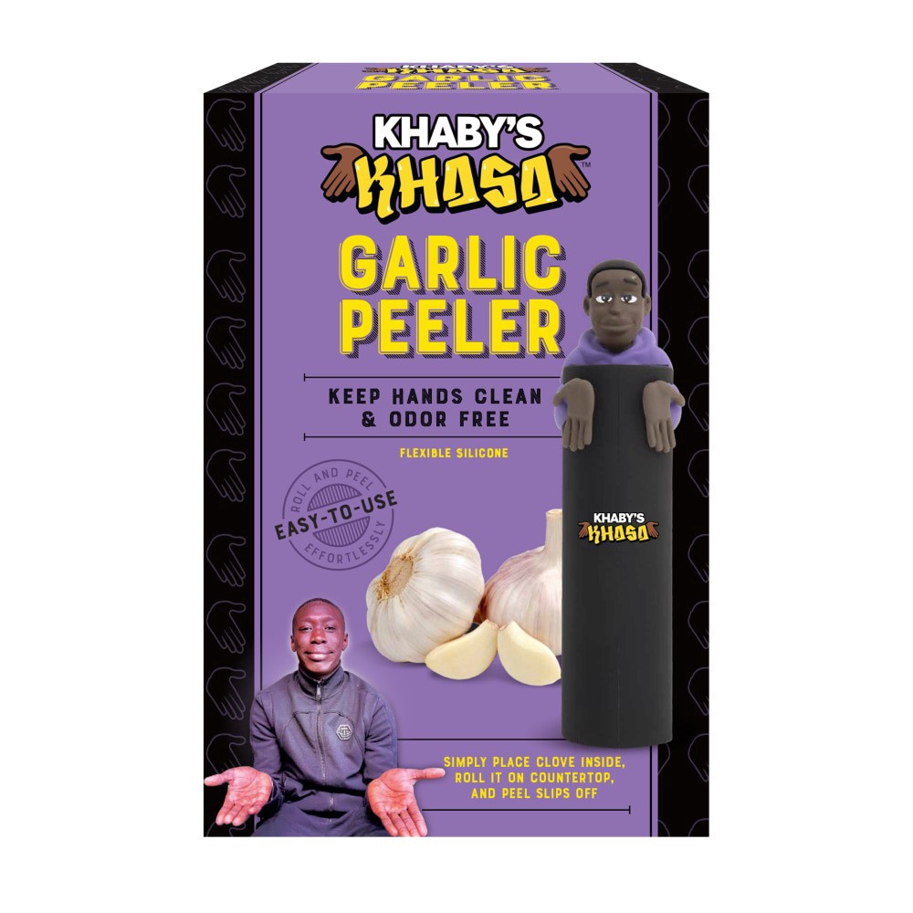 slide 4 of 5, Khaby's Khasa™ Garlic Peeler, 1 ct
