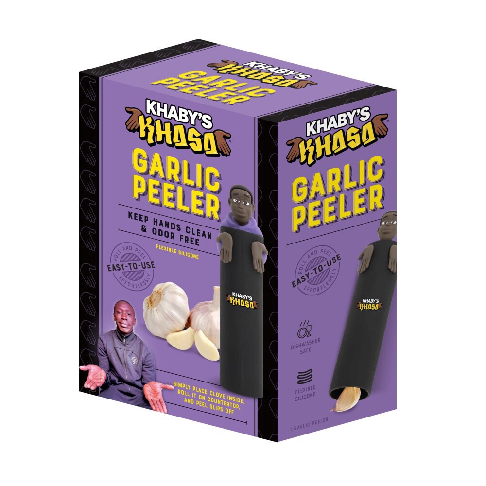 slide 3 of 5, Khaby's Khasa™ Garlic Peeler, 1 ct