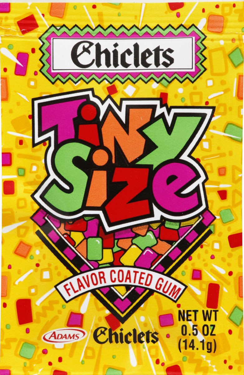 slide 2 of 2, Chiclets Tiny Size Flavor Coated Gum, 0.5 oz