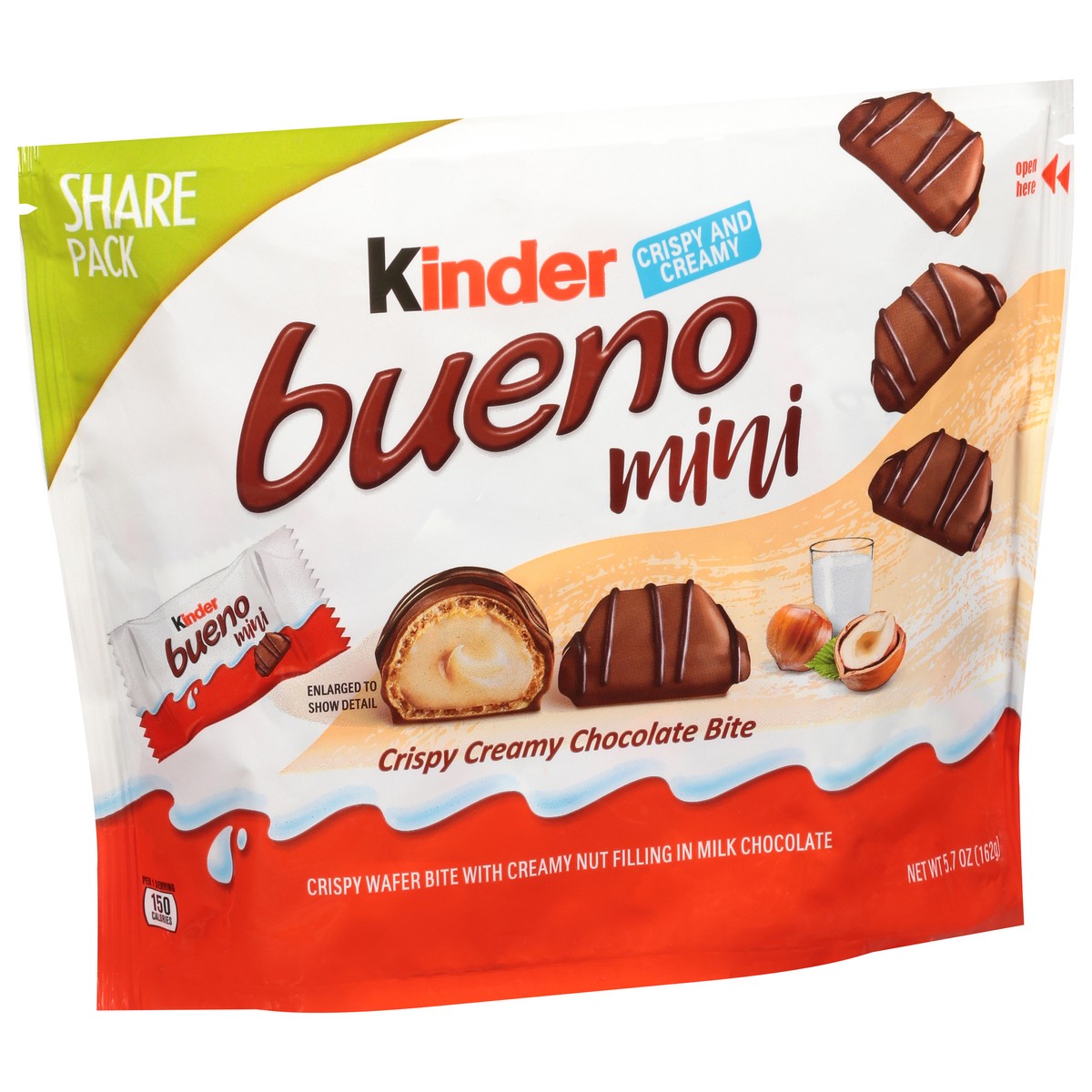 slide 8 of 11, Kinder Bueno Mini Crispy and Creamy Chocolate Bite Share Pack 5.7 oz, 5.7 oz