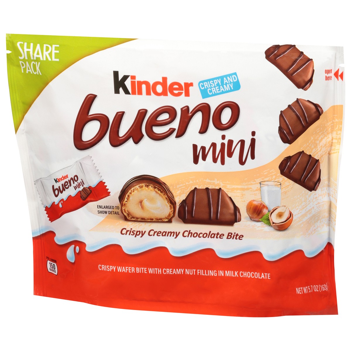 slide 11 of 11, Kinder Bueno Mini Crispy and Creamy Chocolate Bite Share Pack 5.7 oz, 5.7 oz