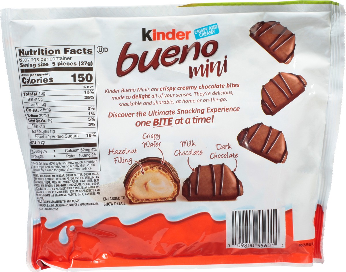 slide 7 of 11, Kinder Bueno Mini Crispy and Creamy Chocolate Bite Share Pack 5.7 oz, 5.7 oz