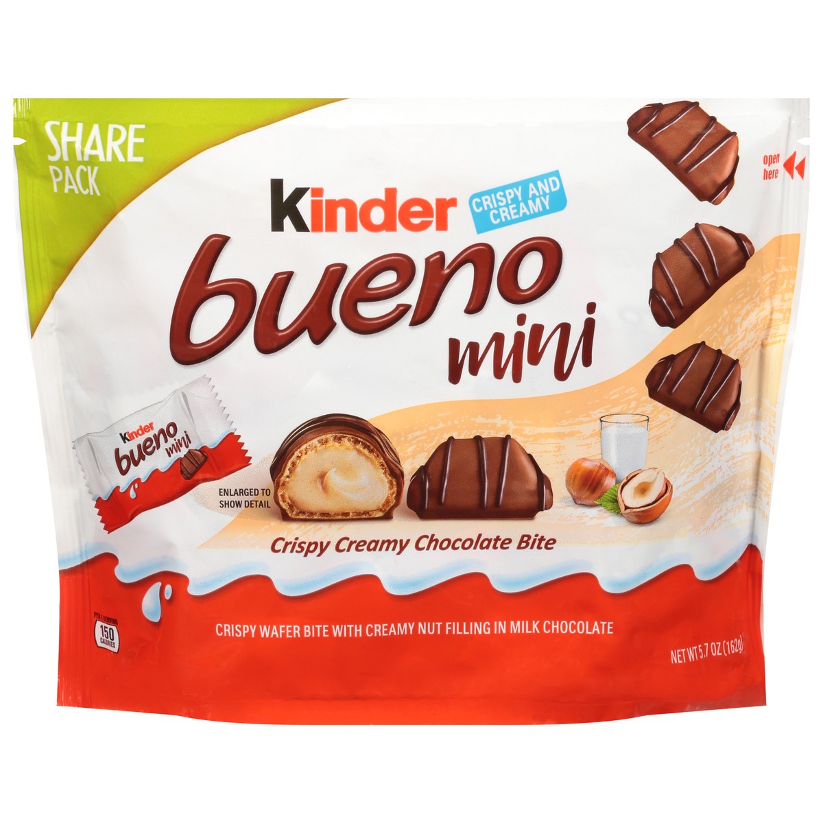 slide 5 of 11, Kinder Bueno Mini Crispy and Creamy Chocolate Bite Share Pack 5.7 oz, 5.7 oz