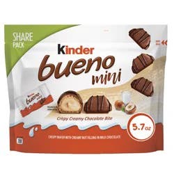 Kinder Bueno Mini Crispy and Creamy Chocolate Bite Share Pack 5.7 oz