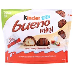 Kinder Bueno Mini Crispy and Creamy Chocolate Bite Share Pack 5.7 oz