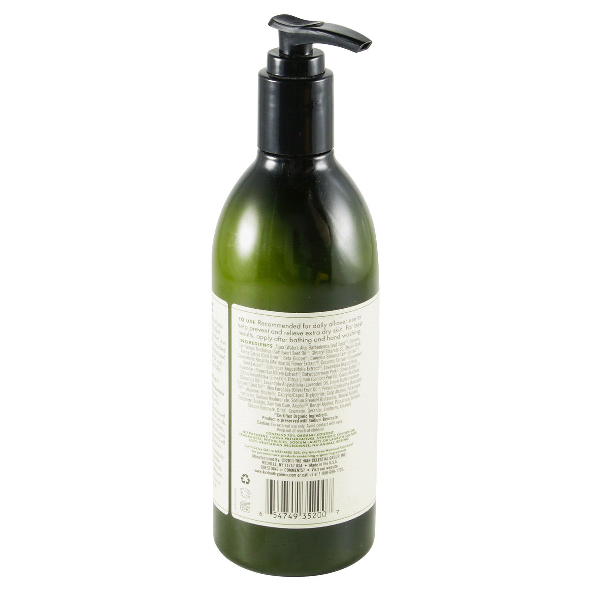 slide 2 of 3, Avalon Organics Nourishing Lavender Hand & Body Lotion 12 oz. Pump, 12 oz