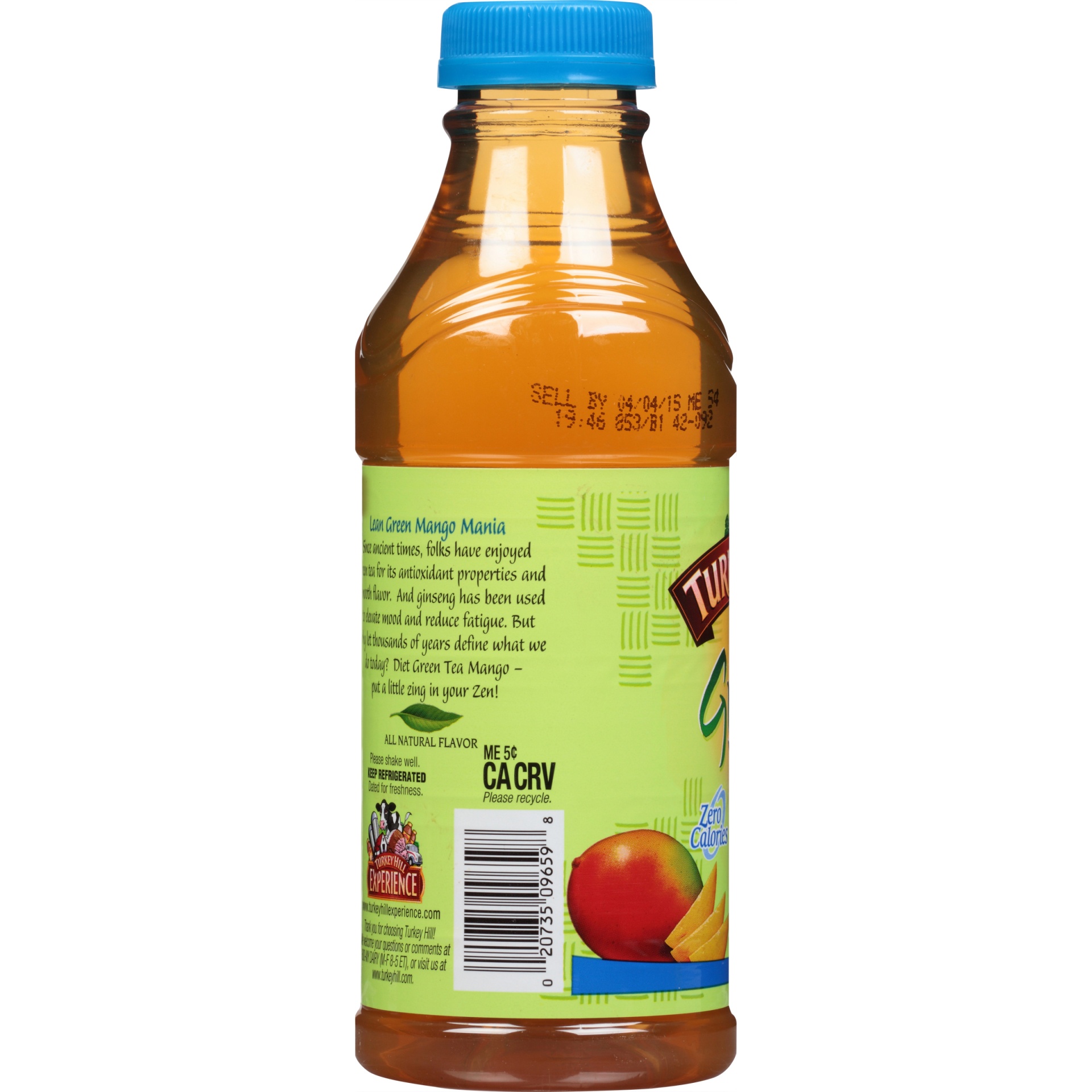 slide 2 of 6, Turkey Hill Diet Mango Green Tea, 18.5 fl oz