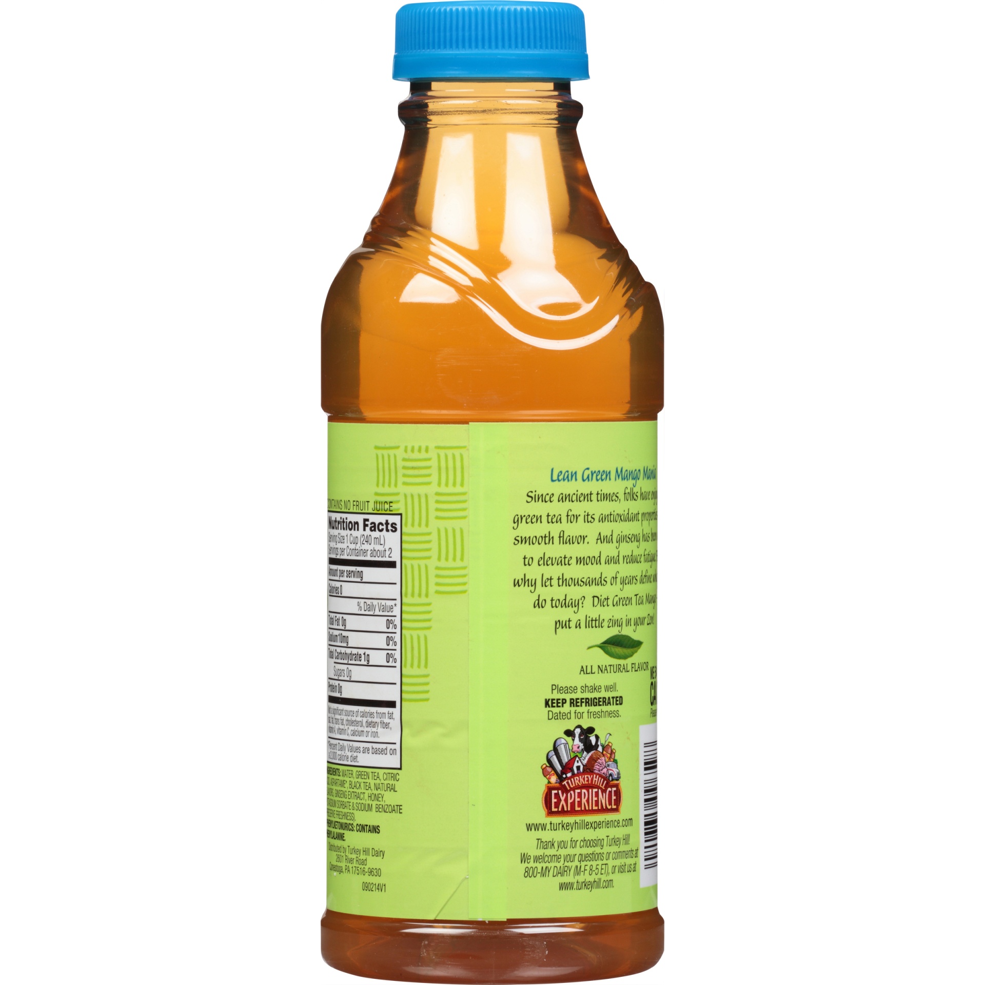 slide 4 of 6, Turkey Hill Diet Mango Green Tea, 18.5 fl oz