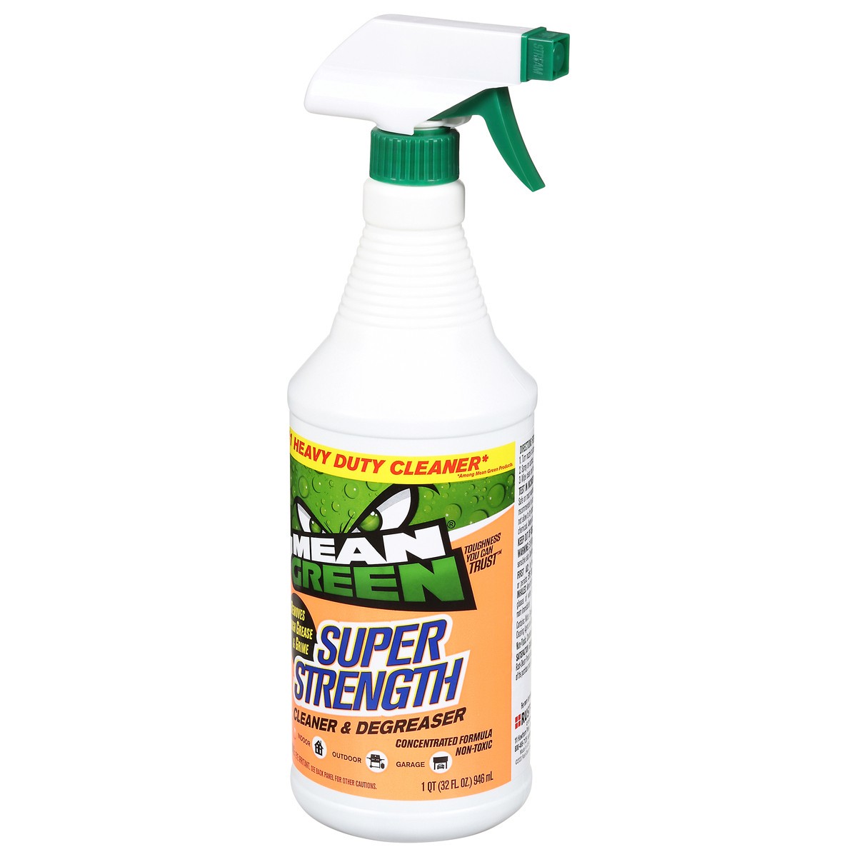 slide 12 of 12, Mean Green Super Strength Cleaner & Degreaser 32 fl oz, 32 oz