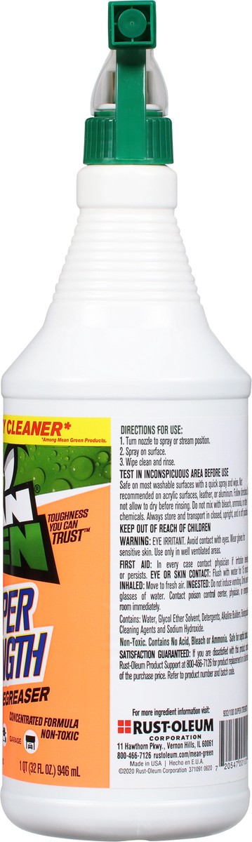 slide 5 of 12, Mean Green Super Strength Cleaner & Degreaser 32 fl oz, 32 oz