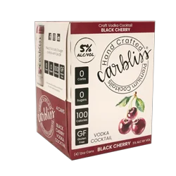 Carbliss Black Cherry Vodka Cocktail 4 - 12 oz Cans