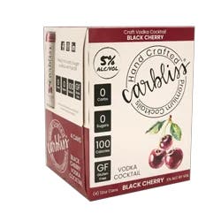 Carbliss Black Cherry Vodka Cocktail 4 - 12 oz Cans