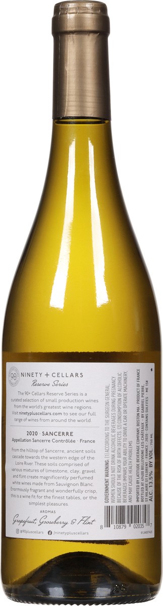 slide 3 of 10, 90+ Cellars France Lot 126 Sancerre 750 ml, 750 ml