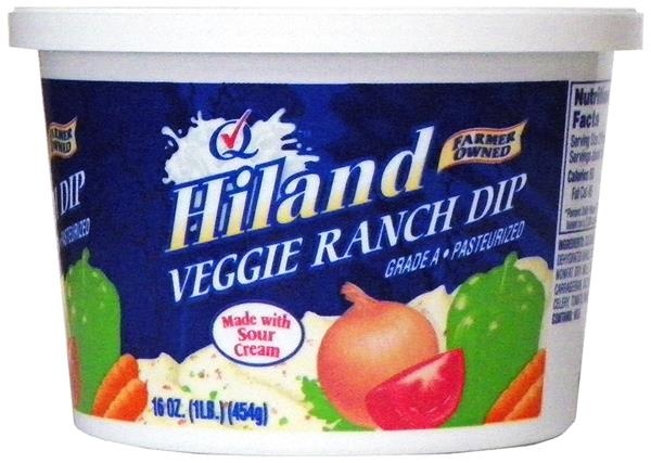 slide 1 of 1, Hiland Dairy Veggie Ranch Dip, 16 oz