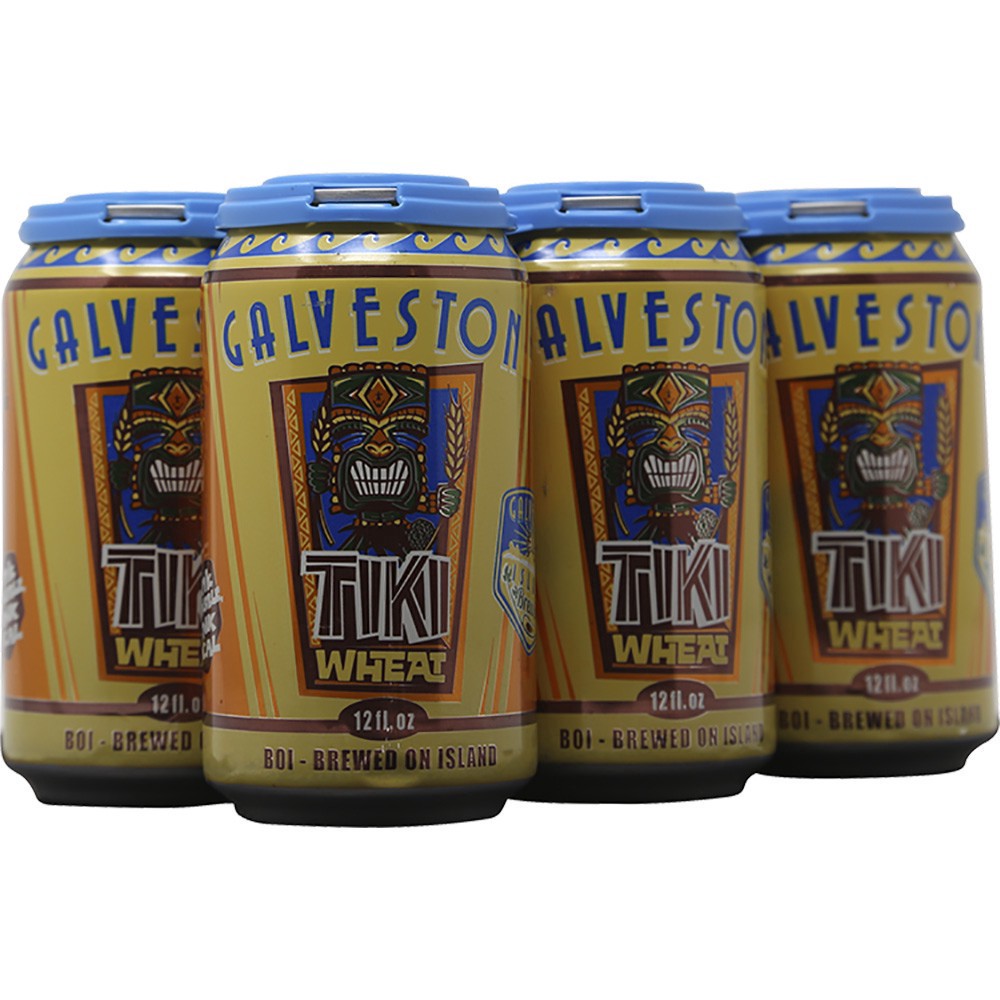 slide 1 of 1, Galveston Island Tiki Wheat - Cans, 6 ct; 12 oz