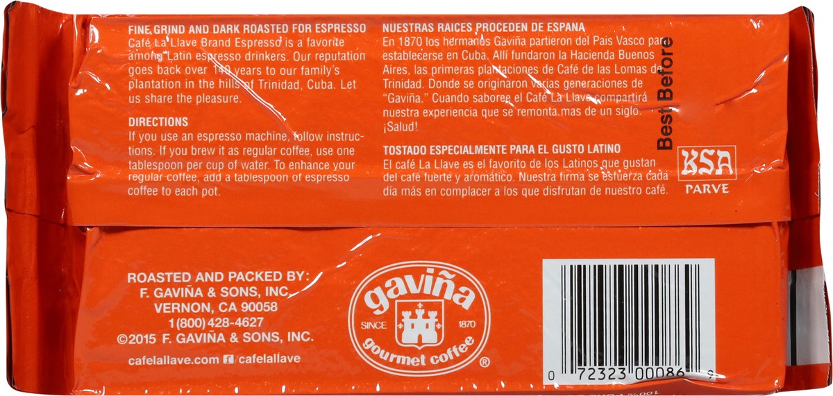 slide 3 of 9, Café La Llave Decaffeinated Espresso Coffee - 8.8 oz, 8.8 oz
