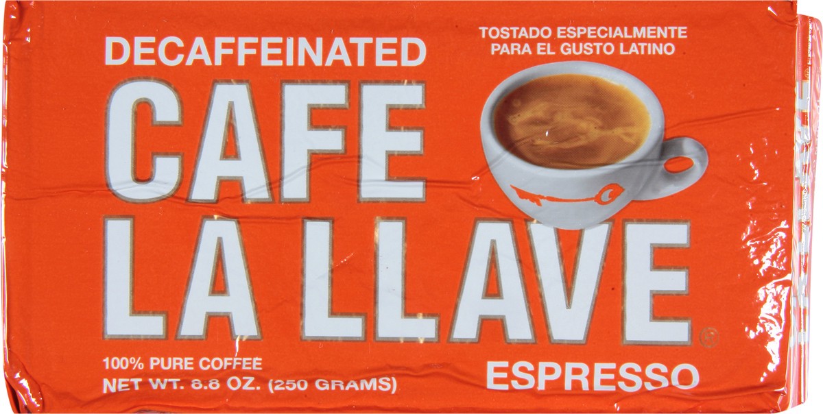 slide 7 of 9, Café La Llave Decaffeinated Espresso Coffee - 8.8 oz, 8.8 oz