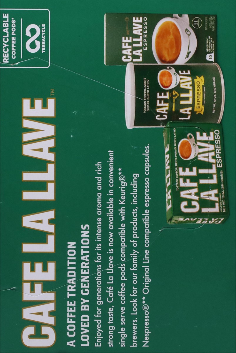 slide 6 of 9, Café La Llave Espresso Style Single Serve Dark Roasted Coffee 12 Count, 1 ct