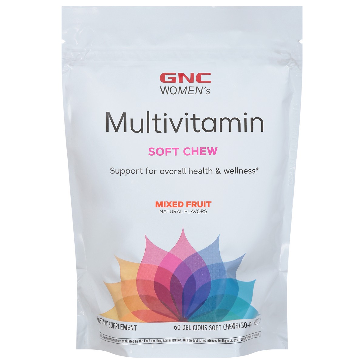 slide 1 of 1, GNC Women's Mixed Fruit Multivitamin 60 Soft Chews, 60 ct