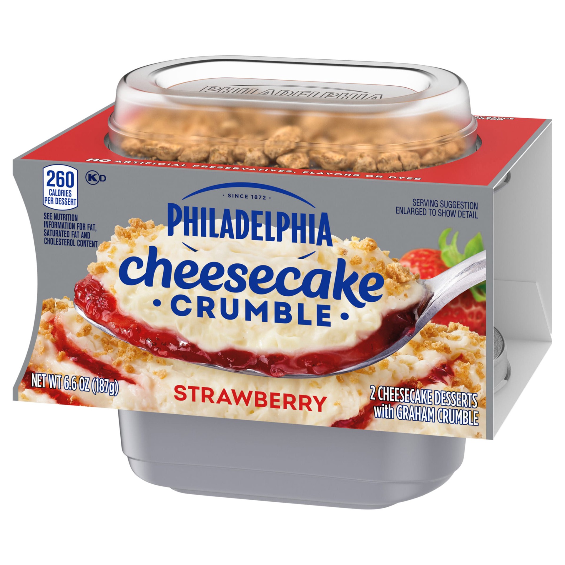 slide 4 of 10, Philadelphia Strawberry Cheesecake Crumbles, 2 ct Pack, 3.25 oz Cups, 2 ct