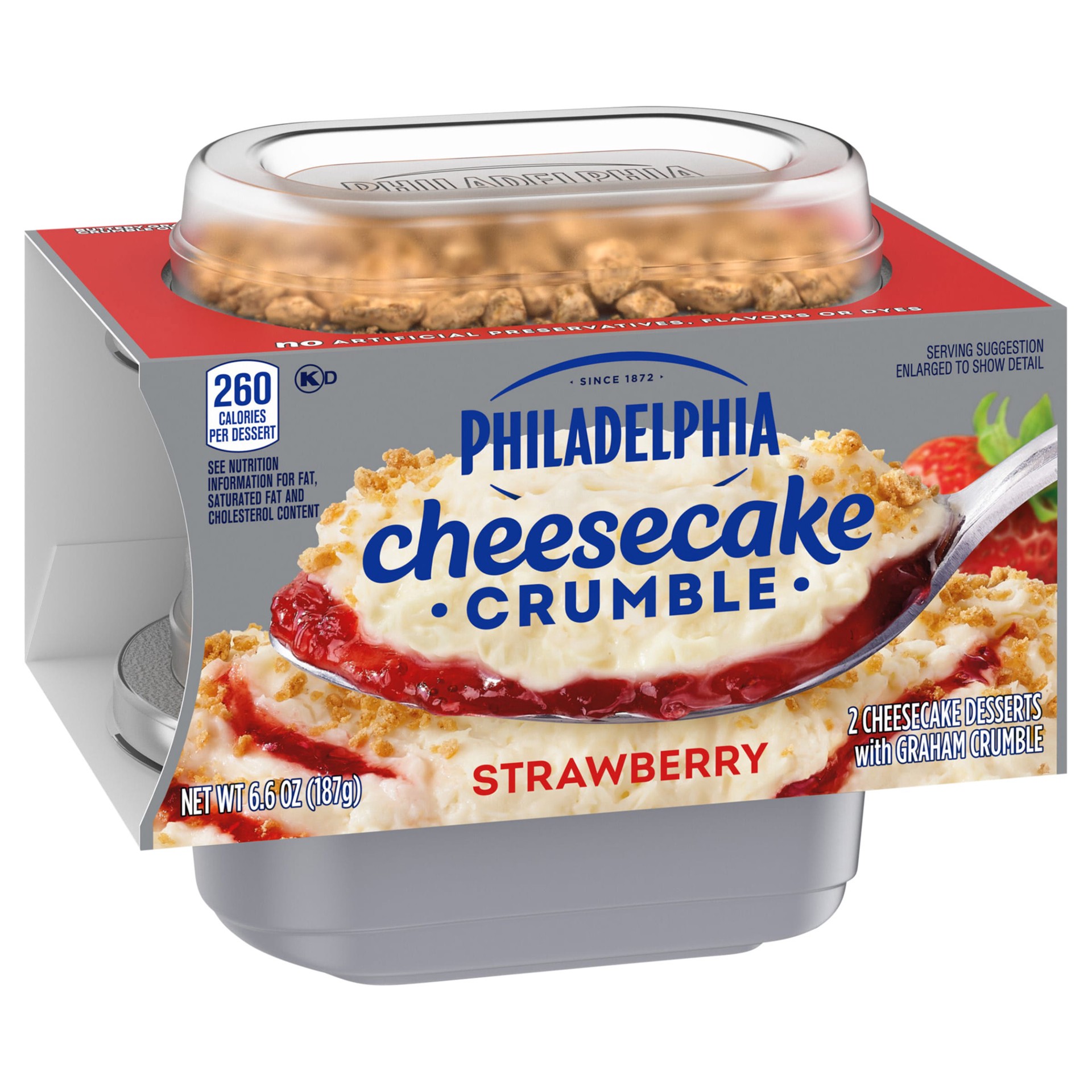 slide 5 of 10, Philadelphia Strawberry Cheesecake Crumbles, 2 ct Pack, 3.25 oz Cups, 2 ct