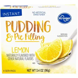 Kroger Lemon Pudding & Pie Filling - 3.4 oz