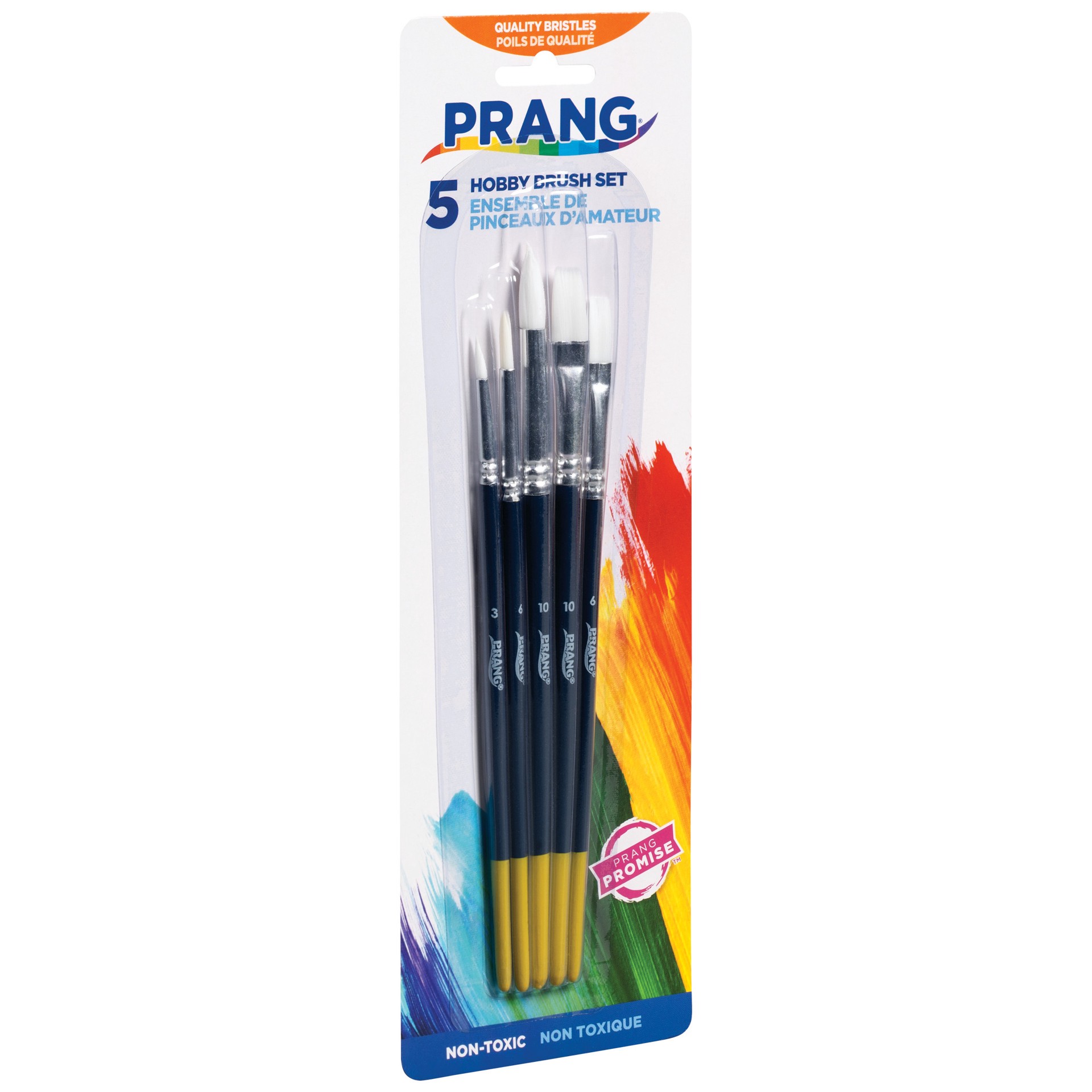 slide 5 of 5, PRANG Hobby Paint Brush Set, Assorted Sizes, Assorted, 5 Ct, 5 ct