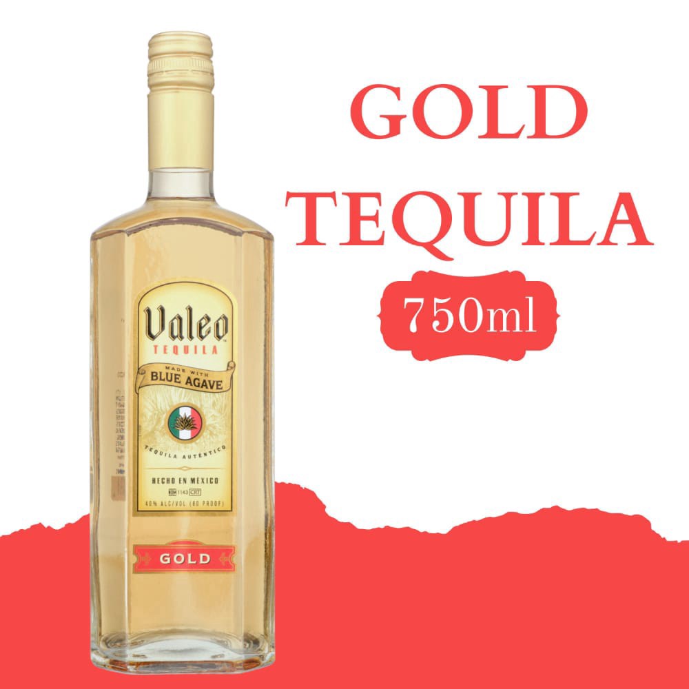 slide 1 of 1, Valeo Gold Tequila, 750ml 80 Proof, 750 ml