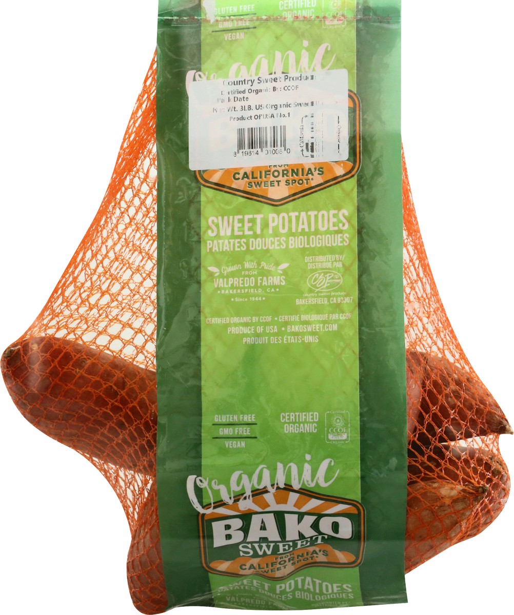 slide 3 of 11, Bako Sweet Organic Sweet Potatoes 3 lb, 3 lb