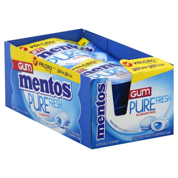 slide 1 of 1, Mentos Fresh Mint Velcro Pack, 10 ct