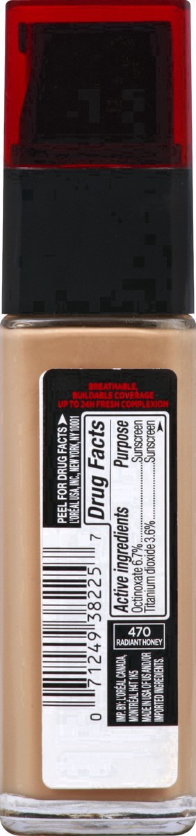 slide 20 of 27, L'Oréal Radiant Honey Up To 24 Hour Lightweight Fresh Wear Foundation - 1 Oz, 1 oz