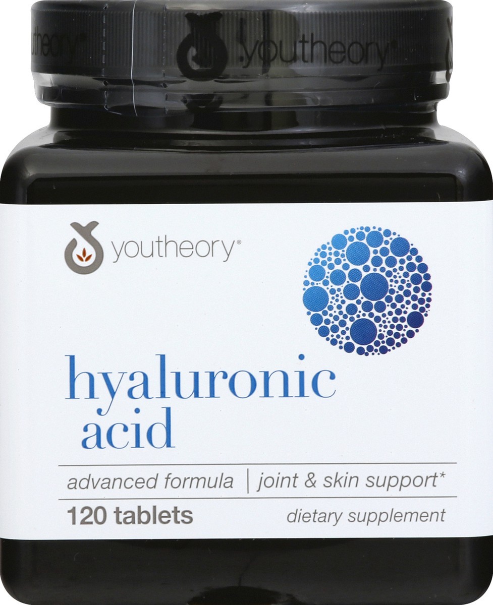 slide 1 of 1, youtheory Hyaluronic Acid 120 ea, 120 ct