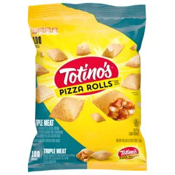 Totino''s Pizza Rolls, Triple Meat Flavored, Frozen Snacks, 100 Rolls, 48.8 oz