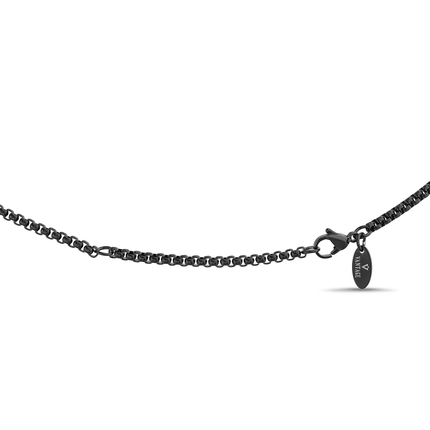 slide 2 of 2, Vantage Neck 2Crosses Prayer Blk/Gld Nns599908Tab, One Size