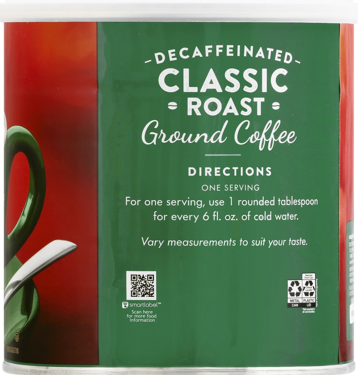 slide 8 of 9, Signature Select Decaffeinated Medium-Dark Roast Ground Classic Roast Coffee 30.5 oz, 