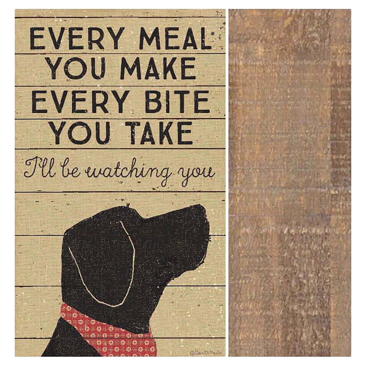 slide 1 of 1, Box Sign Dog - Every Meal, 3 x 5 in, 1 ct