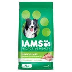 Proactive Health Adult 1+ Minichunks Super Premium Chicken & Whole Grain Recipe Dog Food 7 lb