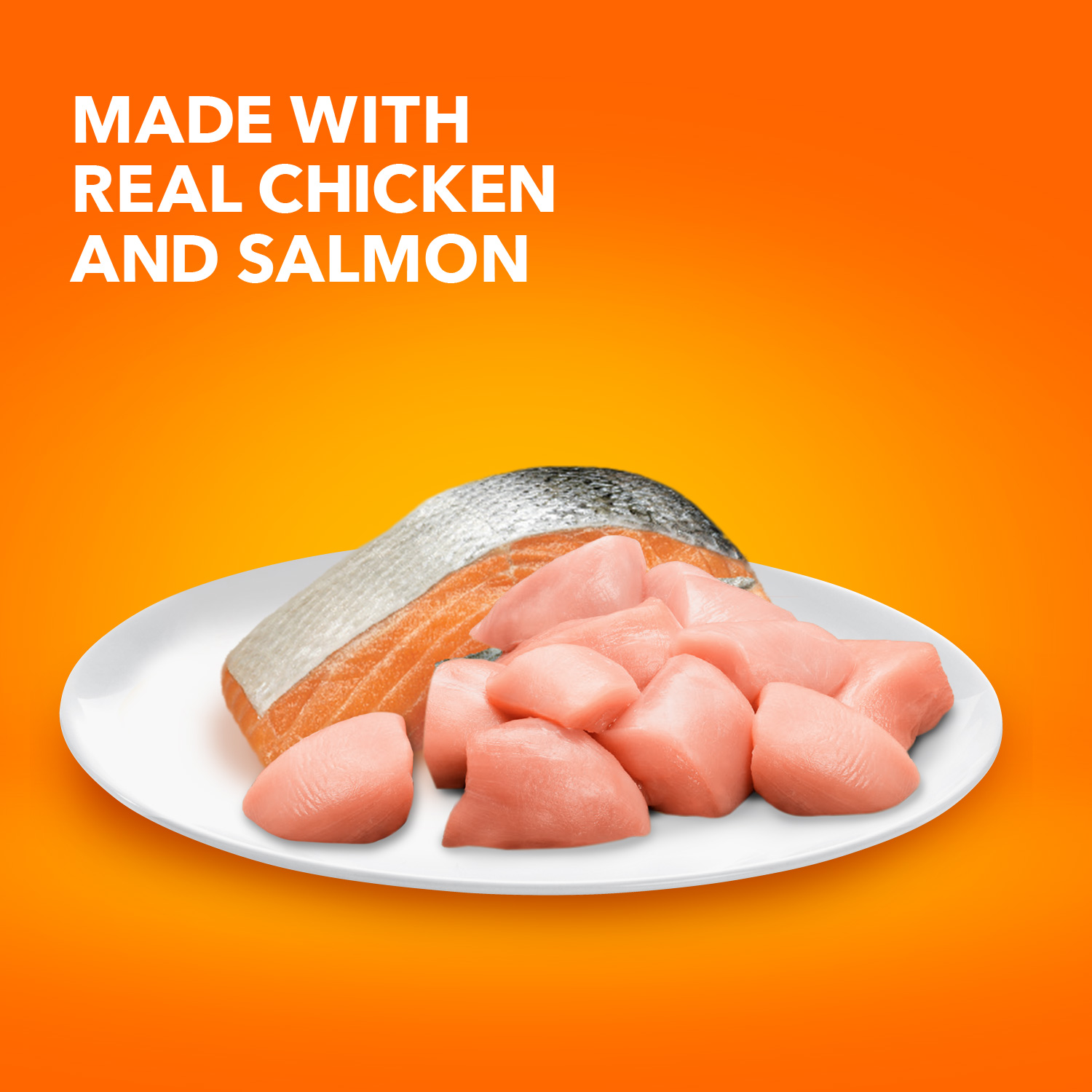 slide 7 of 8, IAMS PROACTIVE HEALTH Adult Hairball Care Dry Cat Food with Chicken and Salmon Cat Kibble, 7 lb. Bag, 7 lb