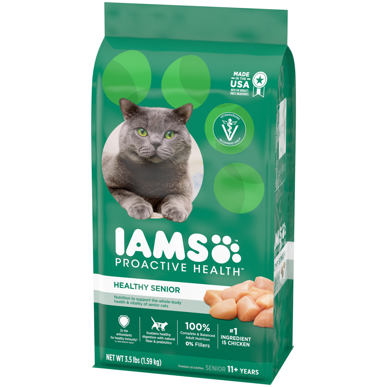 slide 3 of 5, Proactive Health Healthy Senior Premium Senior 11+ Years Cat Nutrition 56 oz, 56 oz