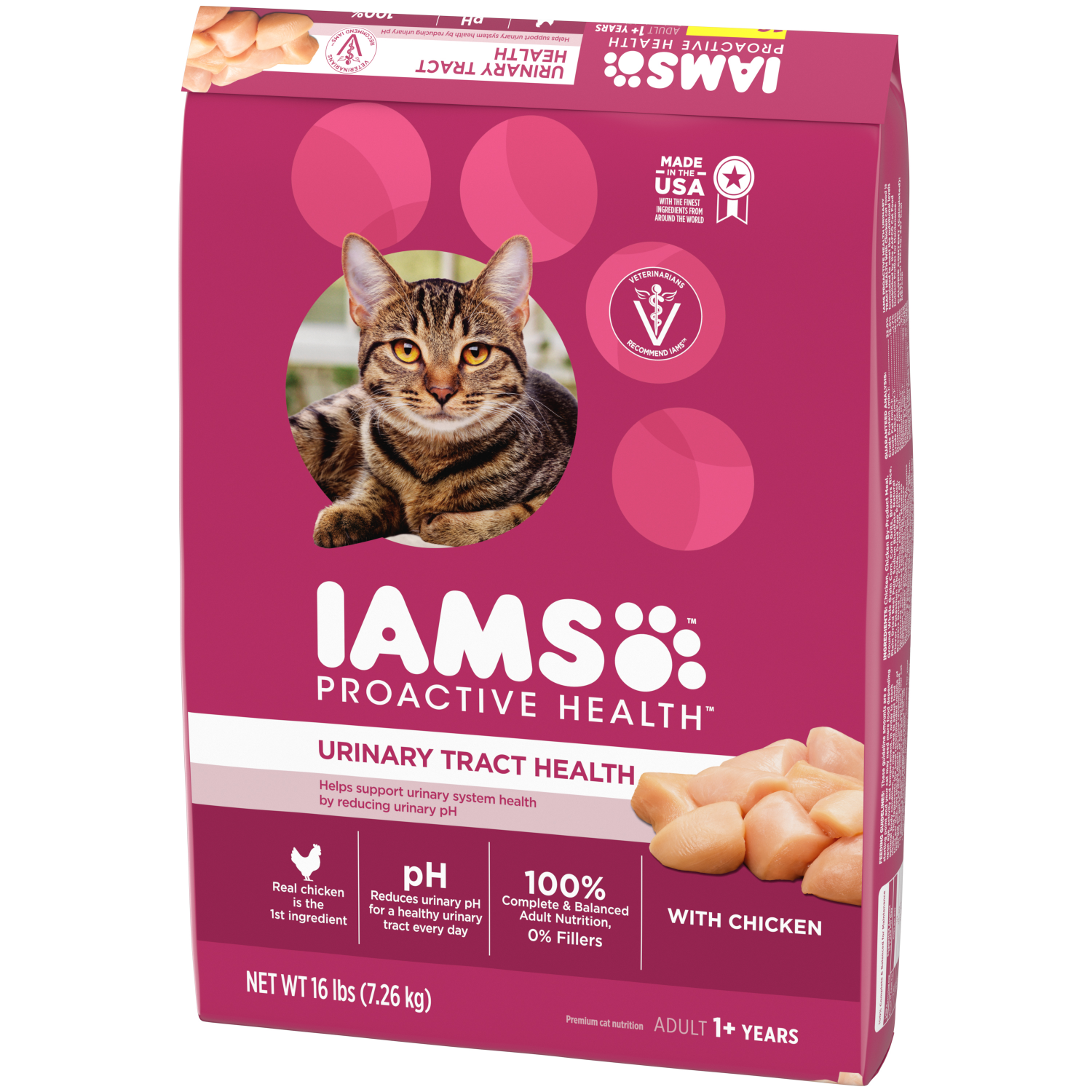 slide 5 of 8, Proactive Health Premium Adult 1+ Years Urinary Tract Health with Chicken Cat Nutrition 16 lb, 16 lb